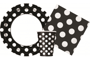 Black Polka Dots