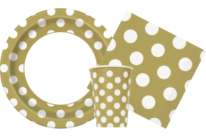Gold Polka dots