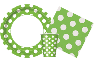 Green Polka Dots