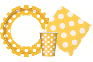 Yellow Polka Dots